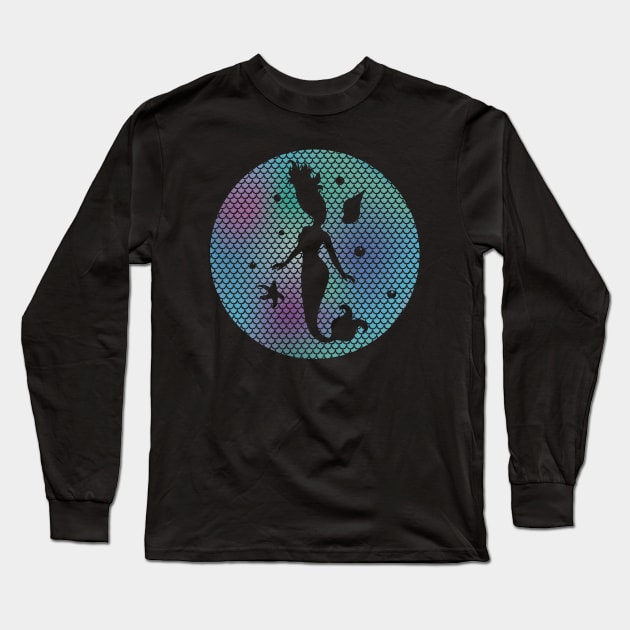 Mermaid Long Sleeve T-Shirt by Litho